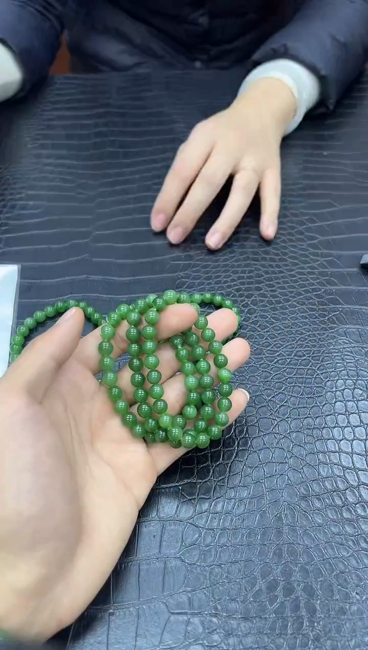 【闪购商品】和田玉手串未镶嵌0202s010多样性发一