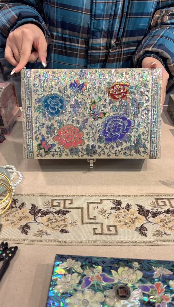 【闪购商品】弘贝雅螺钿漆器文化馆白底全满螺