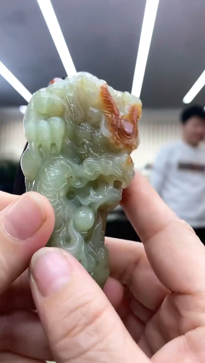 【闪购商品】透闪石质玉河磨玉手把未镶嵌手把