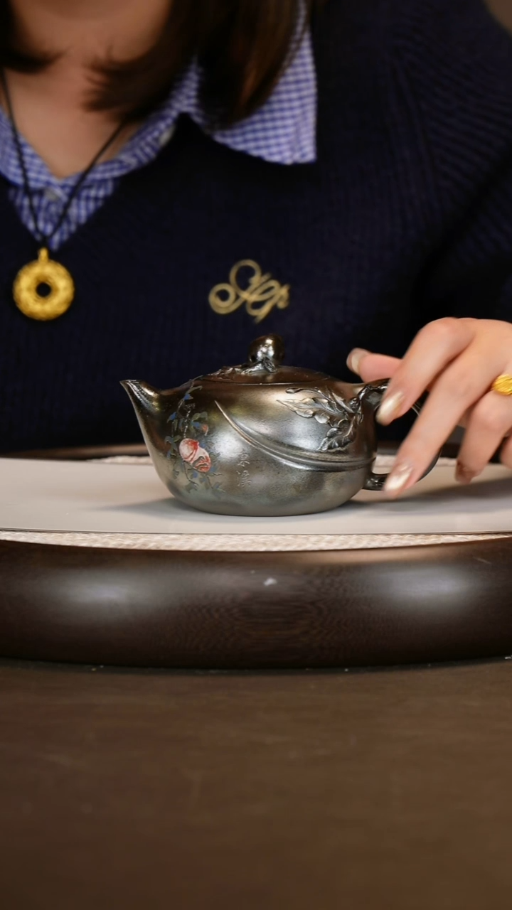 【赵小俊】寿桃 铁骨烧260c+柴烧杯