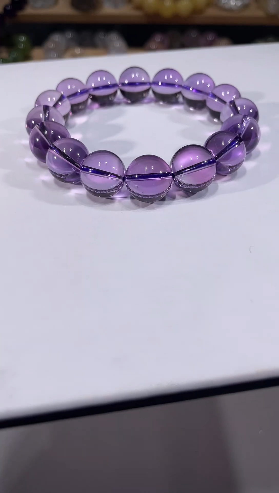 未镶嵌手链水晶A817紫水晶手链14