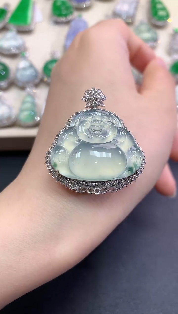 【闪购商品】翡翠颈饰18K金镶嵌C51   