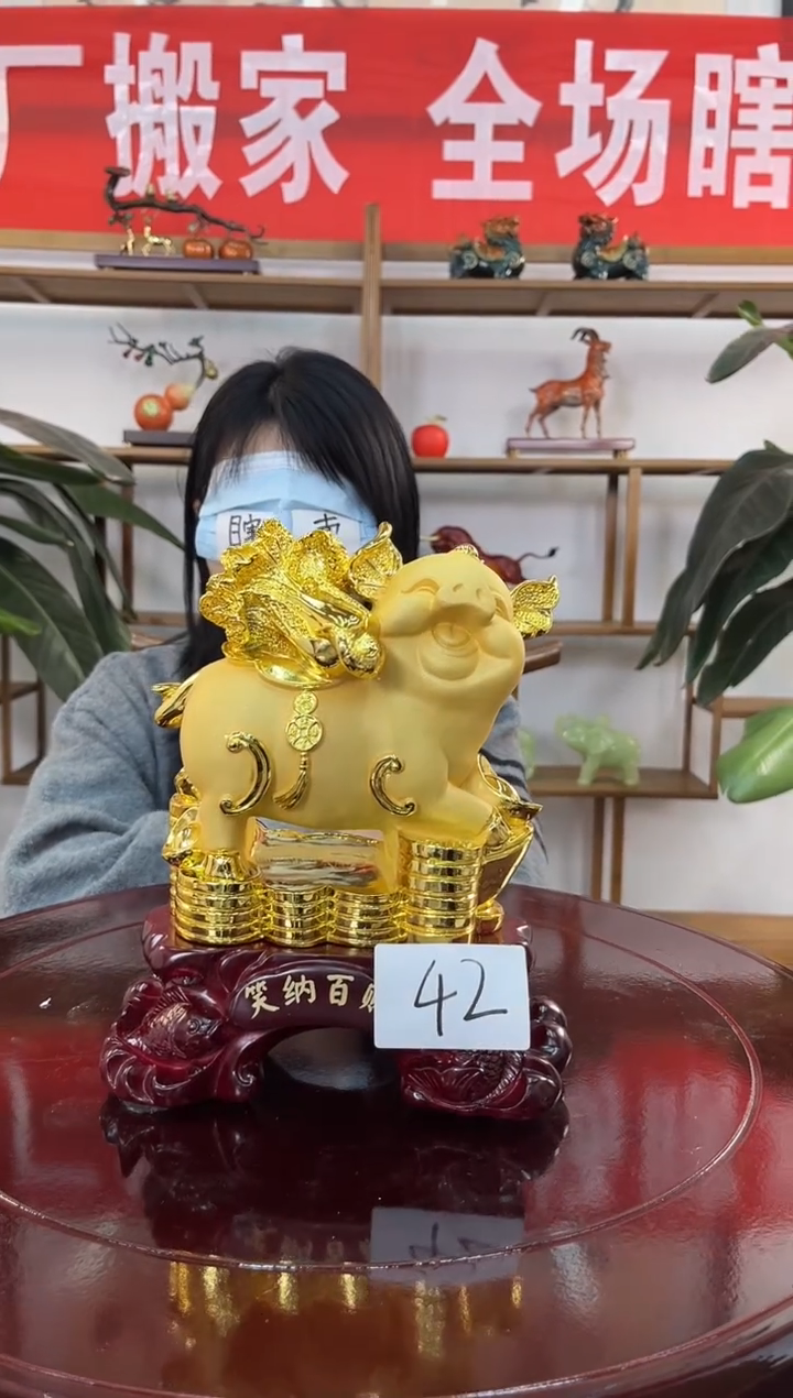 树脂仓库搬家摆件清42