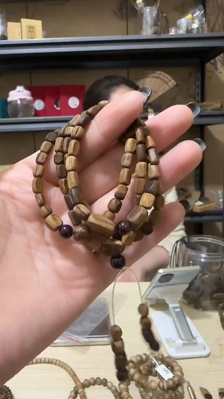 【闪购商品】沉香手串43号菩萨棋随型多圈