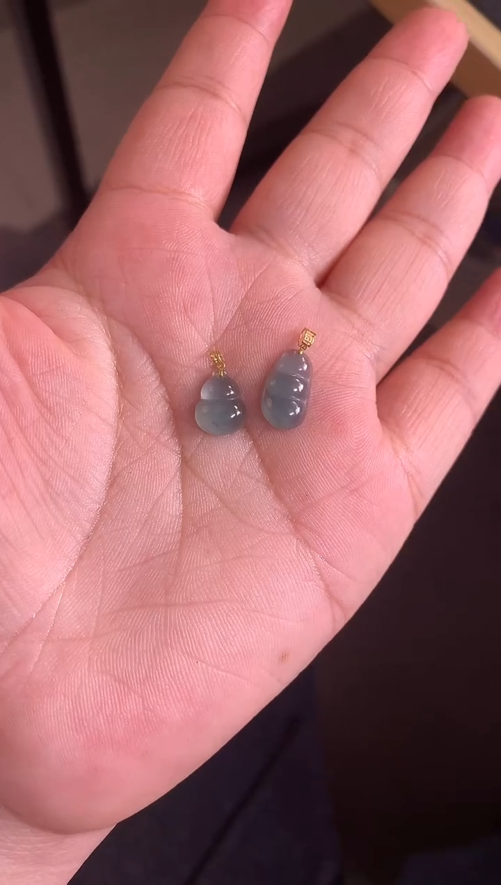 【闪购商品】翡翠吊坠(不含链)18K金镶嵌1
