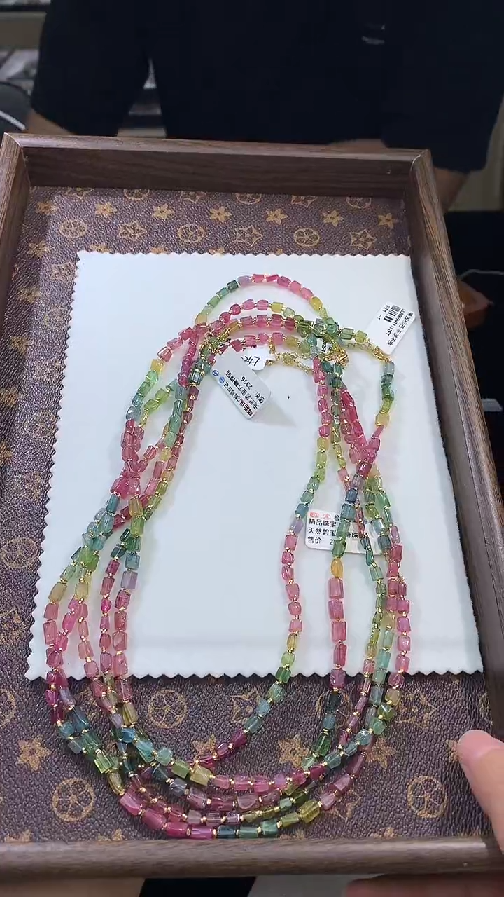 未镶嵌手链碧玺独家设计款项链多样性发其一