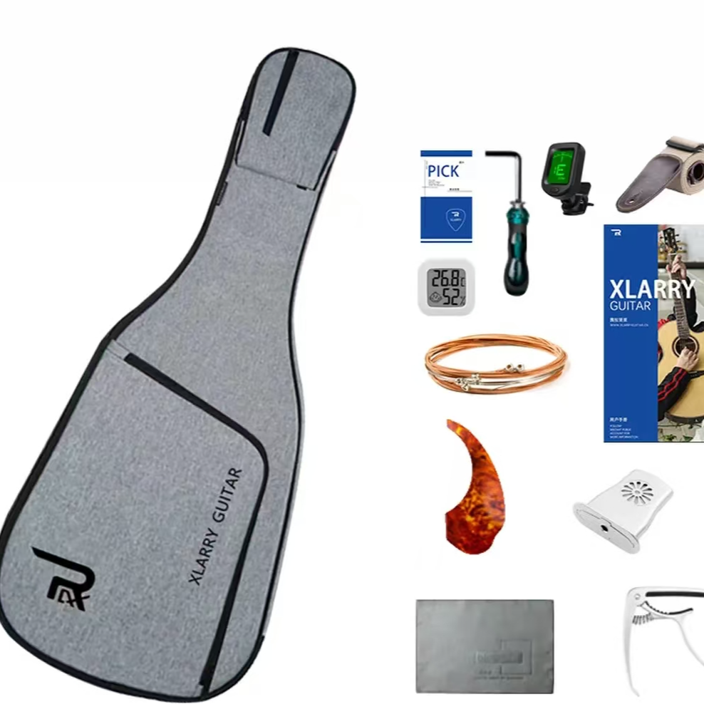 吉他配件全套大礼包琴背包调音器琴弦变调夹拨片背带指套换弦工具