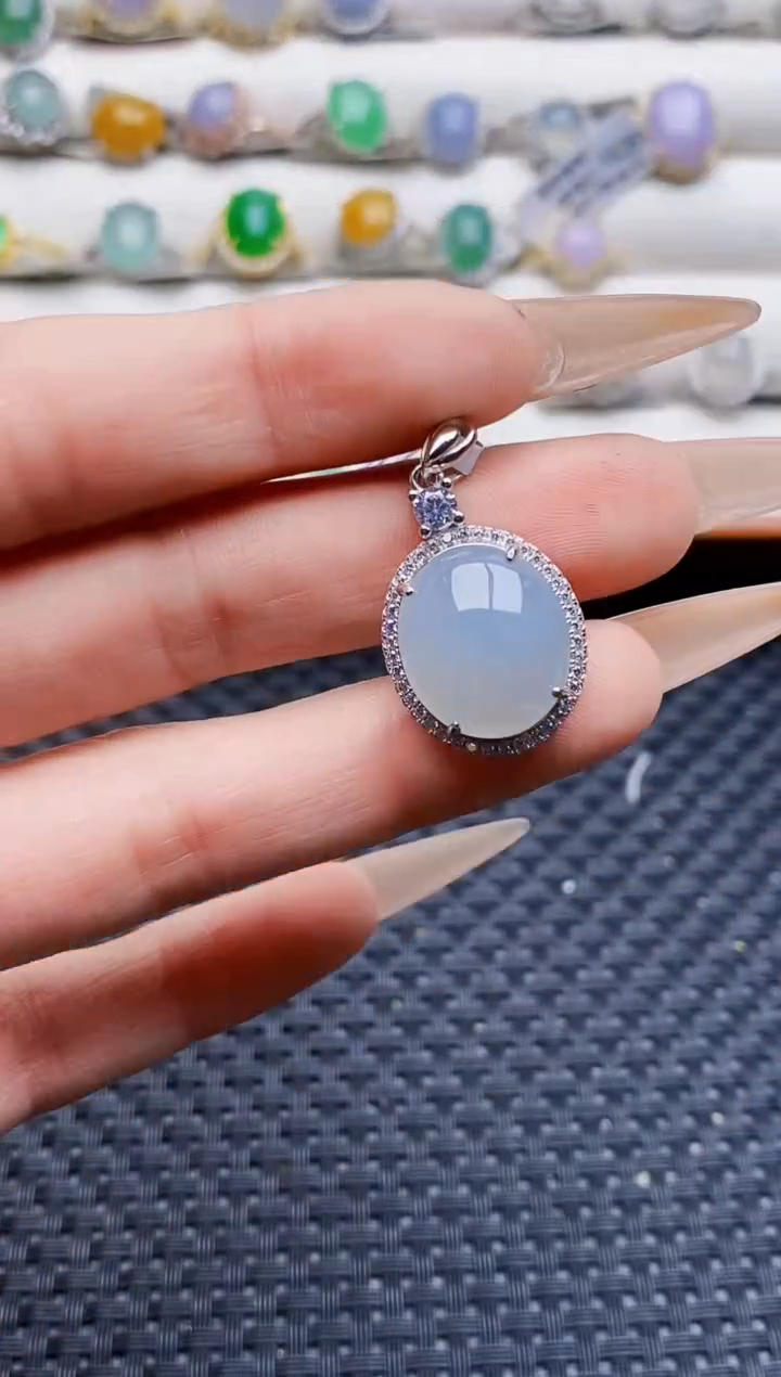 银S925镶嵌戒指翡翠2483