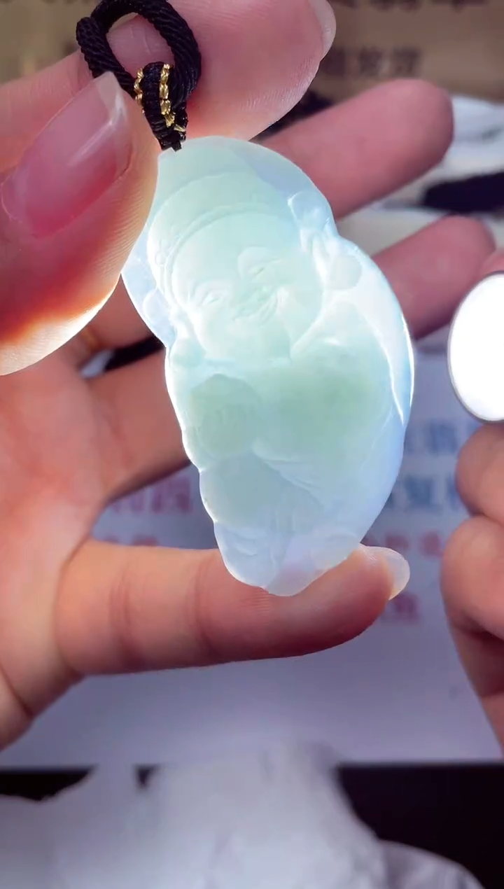 颈饰未镶嵌翡翠天然缅甸翡翠A货