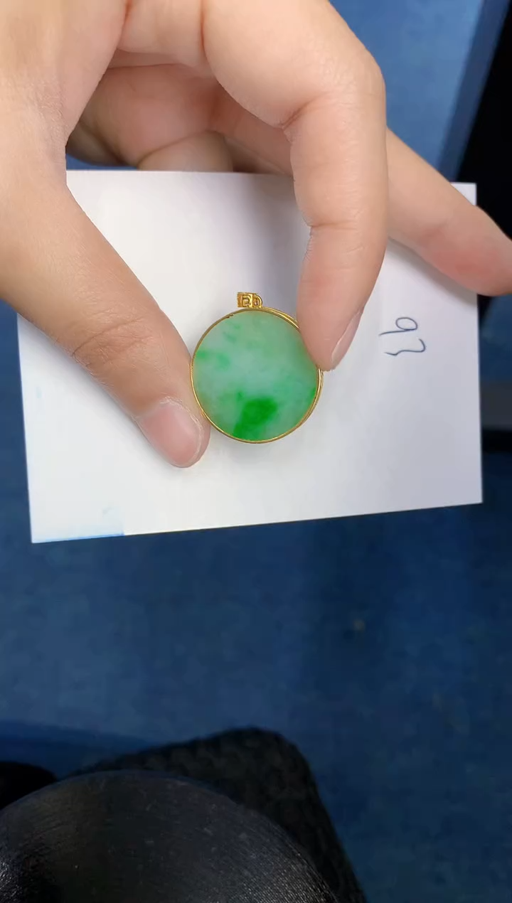 【闪购商品】翡翠颈饰18K金镶嵌000000000