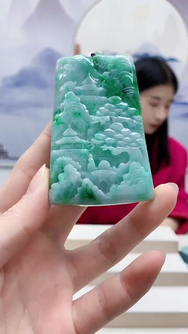 未镶嵌定制翡翠4812ry-毛货挂件92