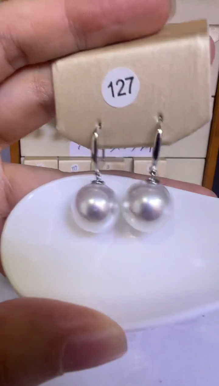 未镶嵌耳饰淡水珍珠127