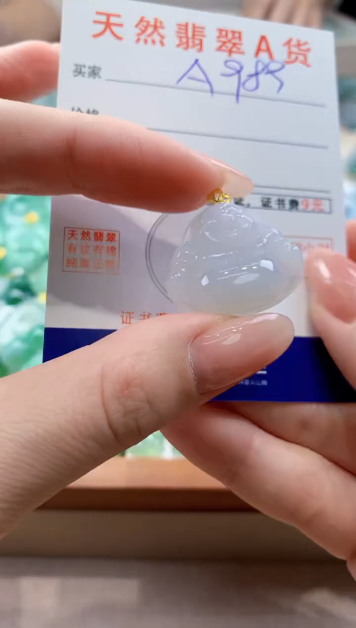 颈饰未镶嵌翡翠天然缅甸a货翡翠