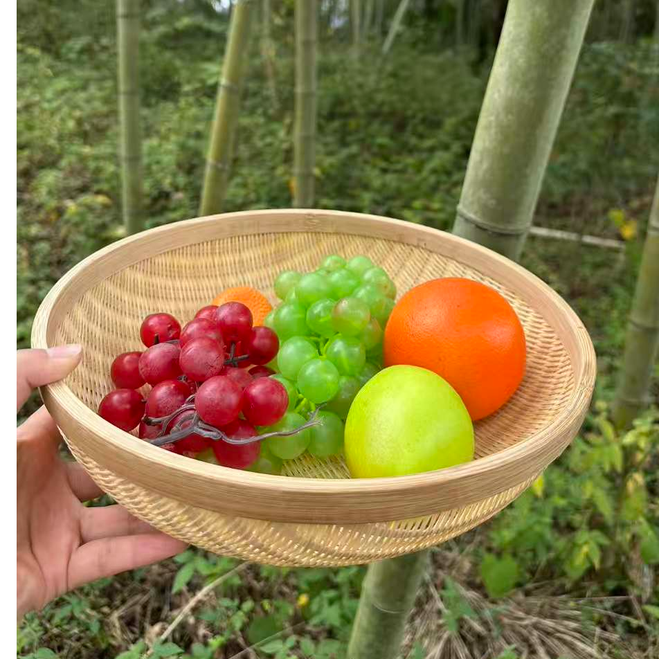 精品手工编织水果 零食 馒头收纳筐