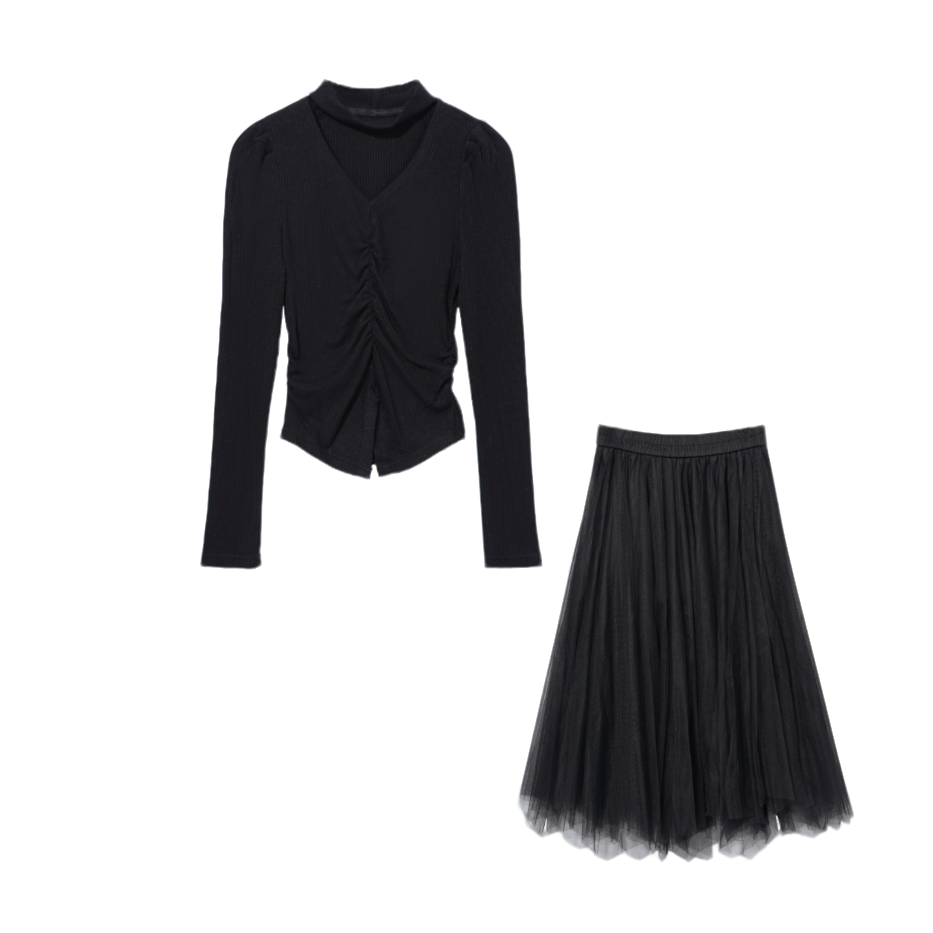 【小依专享】D1358019时尚优雅套装-8019