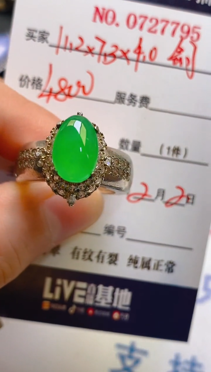 【闪购商品】翡翠耳饰未镶嵌天然A货翡翠1