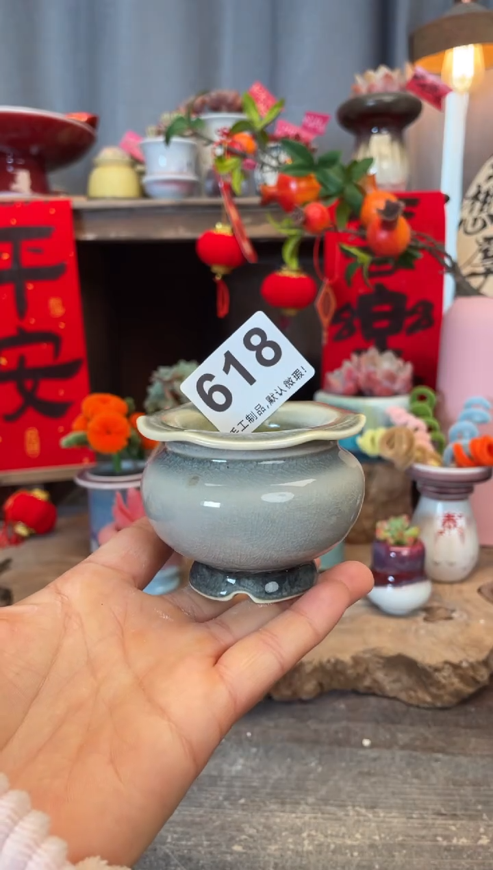 【闪购商品】摆件618知木小芳花盆