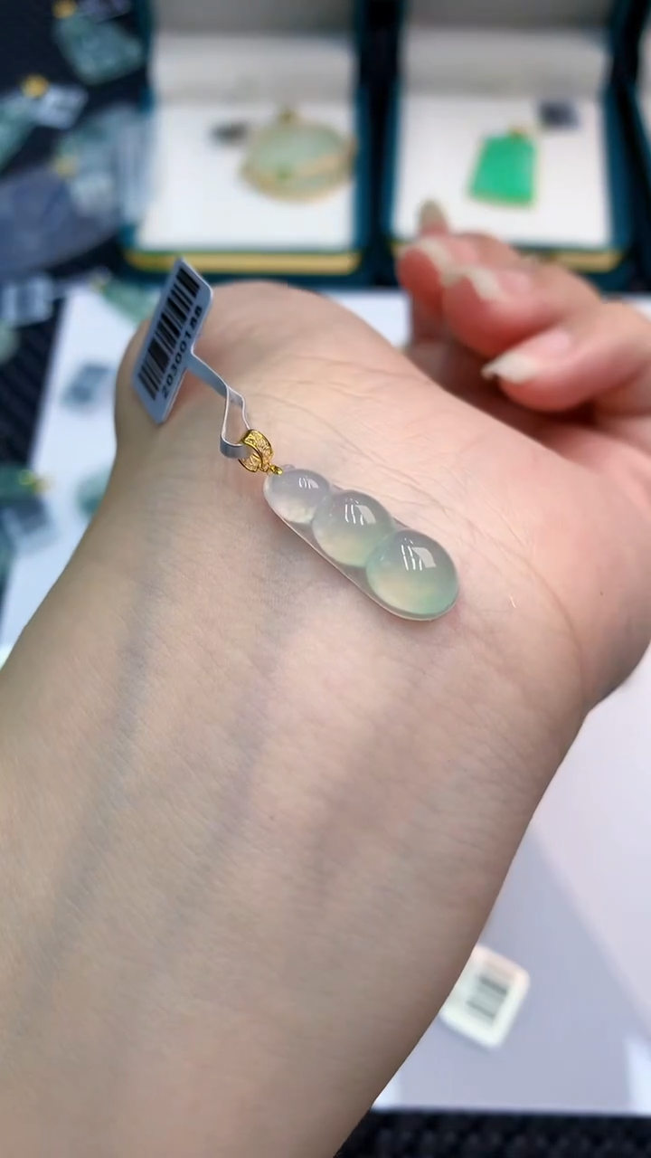 【闪购商品】翡翠颈饰18K金镶嵌            8