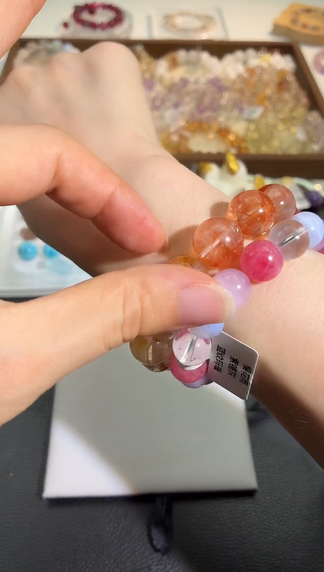 未镶嵌手链水晶001多样性发一