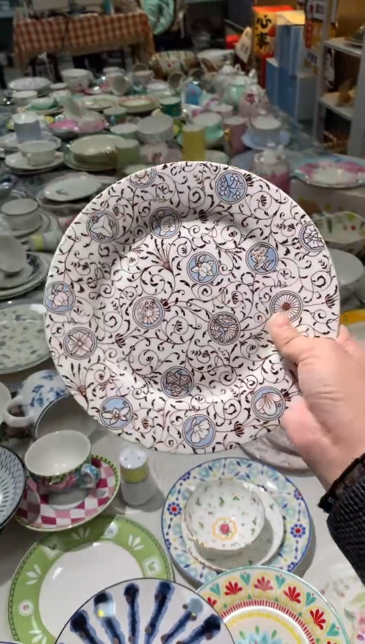 【闪购商品】瓷片CC423陶瓷没有完美无瑕陶瓷1个8寸
