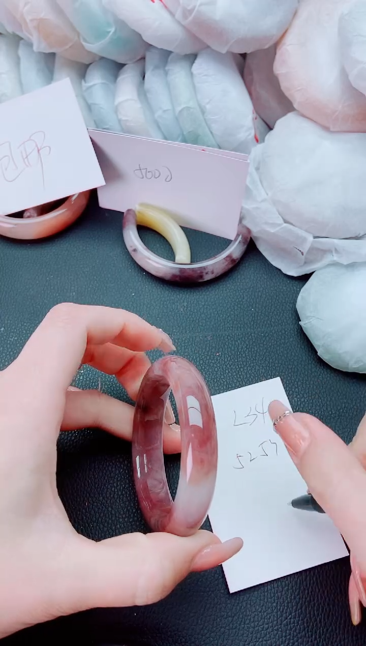 【闪购商品】石英质玉手镯未镶嵌L343-52-53