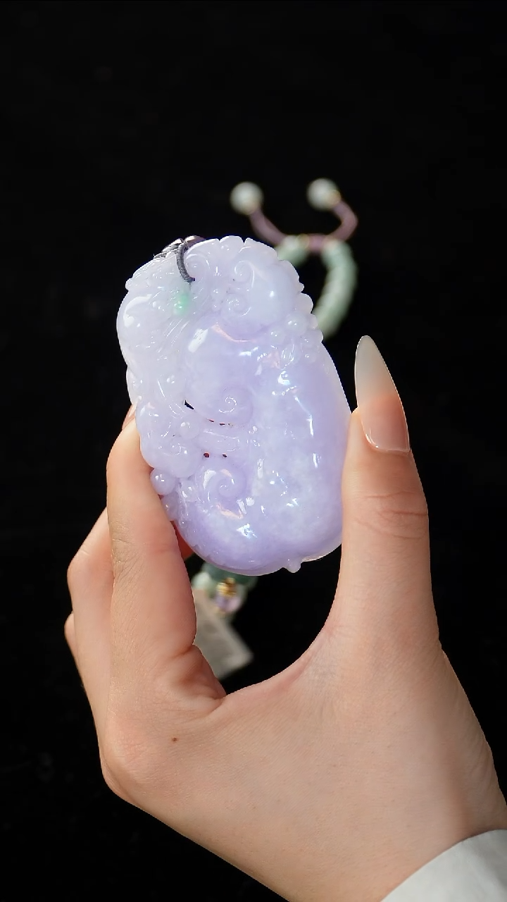 【闪购商品】翡翠颈饰未镶嵌紫翡如意