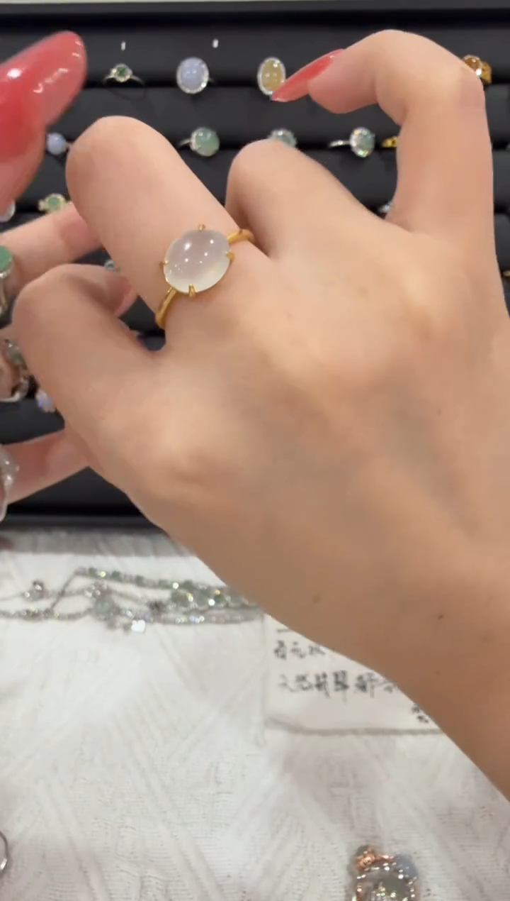 银S925镶嵌戒指翡翠371