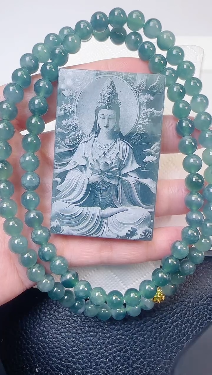 颈饰未镶嵌翡翠天然A货翡翠  多样性随机发其一