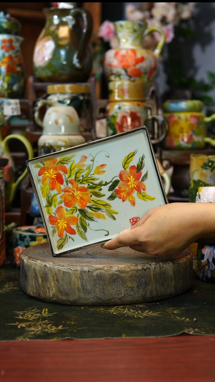陶瓷204号景德镇手工手绘釉下彩陶瓷