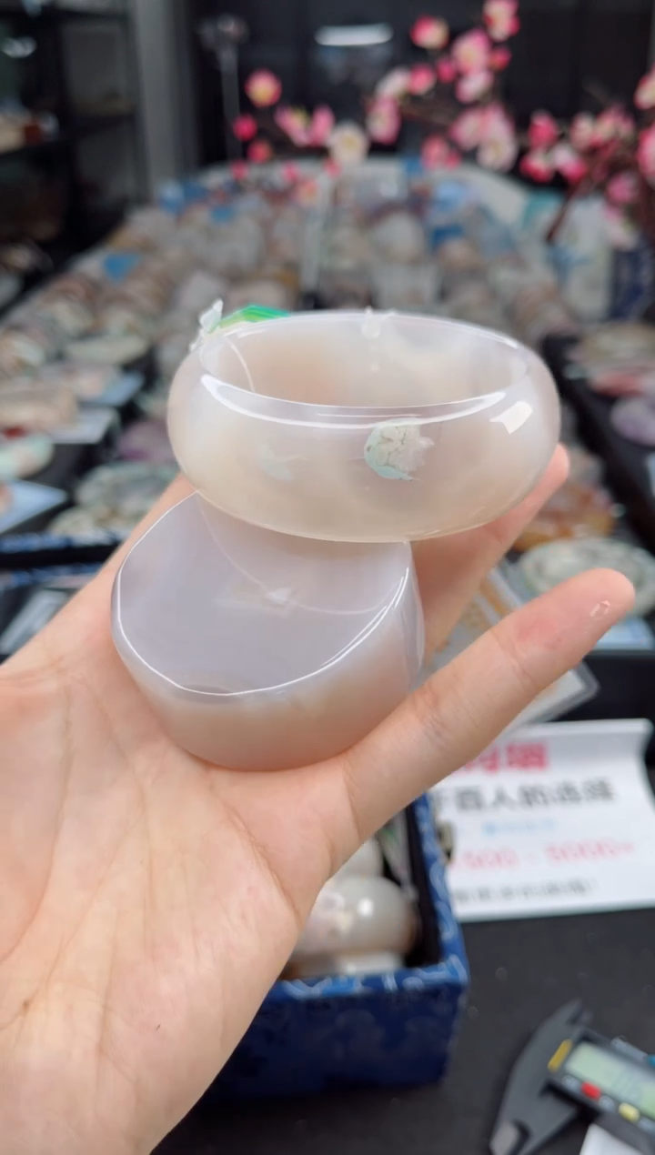 石英质玉未镶嵌手镯59圈口（赠送镯心）3563187