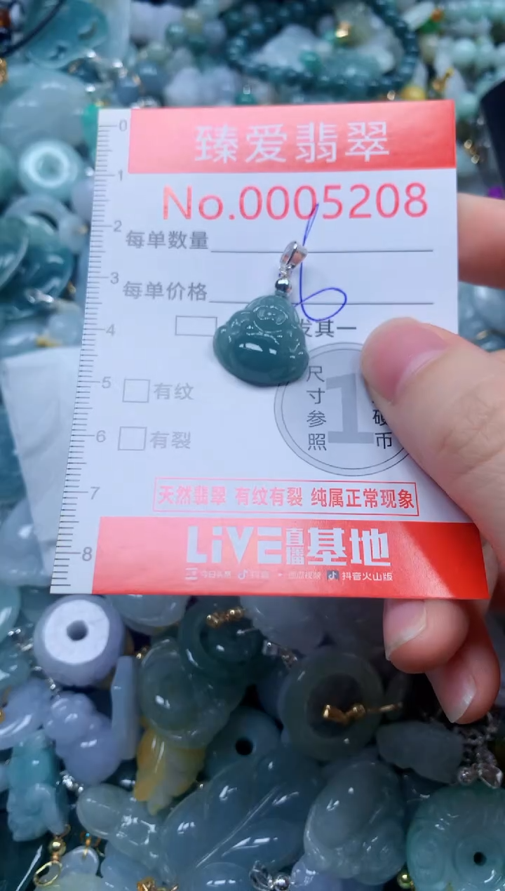 翡翠未镶嵌吊坠(不含链)5208