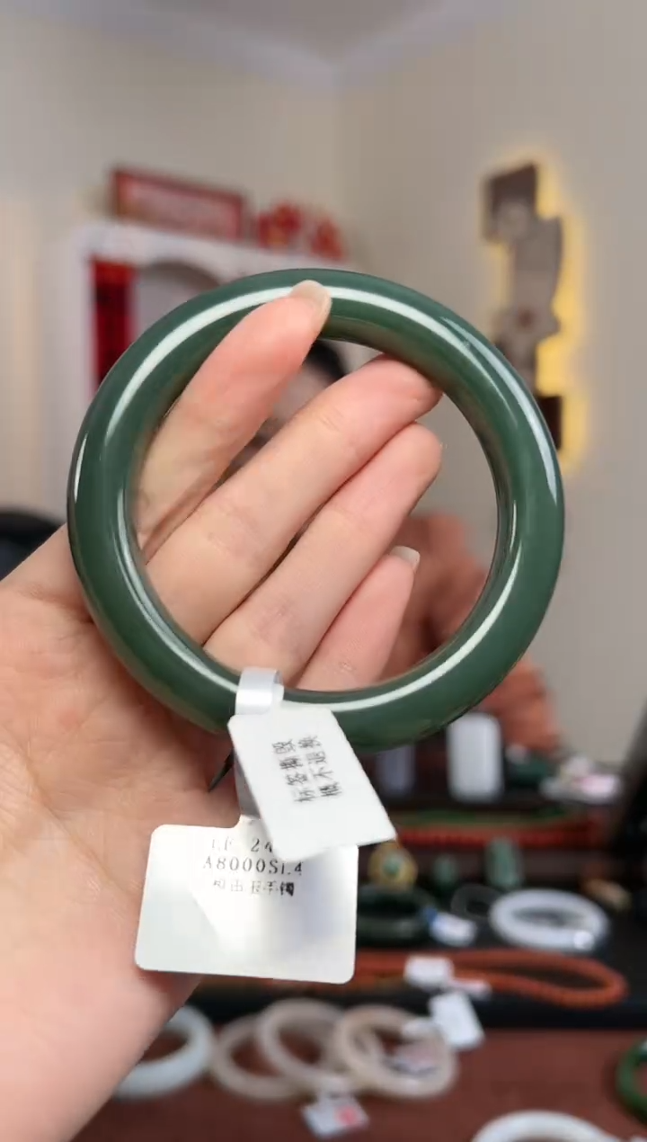 【闪购商品】和田玉手镯未镶嵌S10- 57mm 