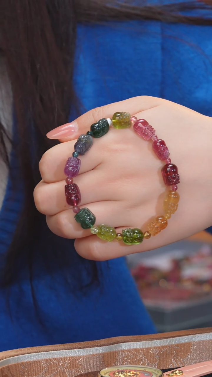 【闪购商品】碧玺手串未镶嵌多样性发@@W7346