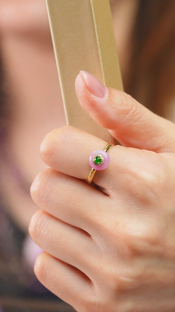 18K金镶嵌苏纪石（舒俱来）戒指8