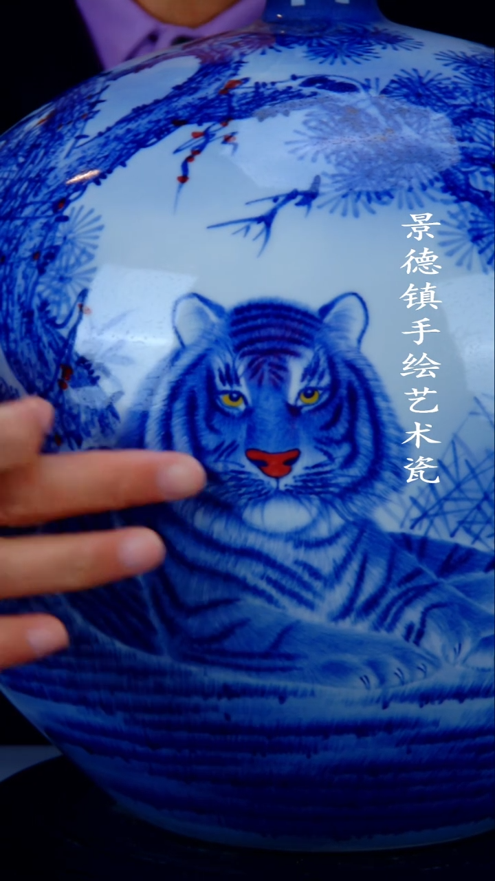 摆件陶瓷景德镇手工手绘陶瓷摆件29