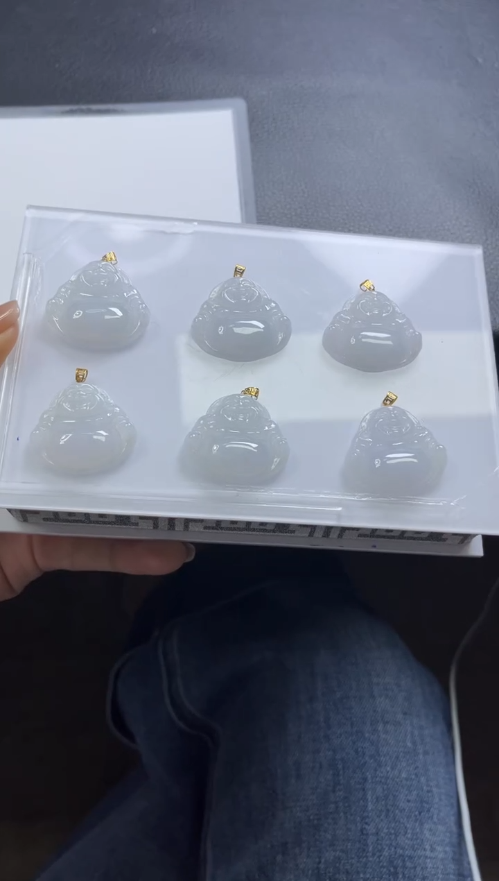 【闪购商品】翡翠颈饰18K金镶嵌C53多样性发一件/配绳子
