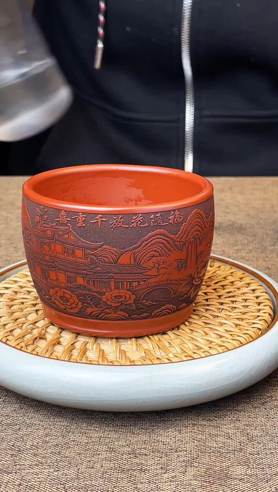 福随花放千重喜  龙血砂 主人杯