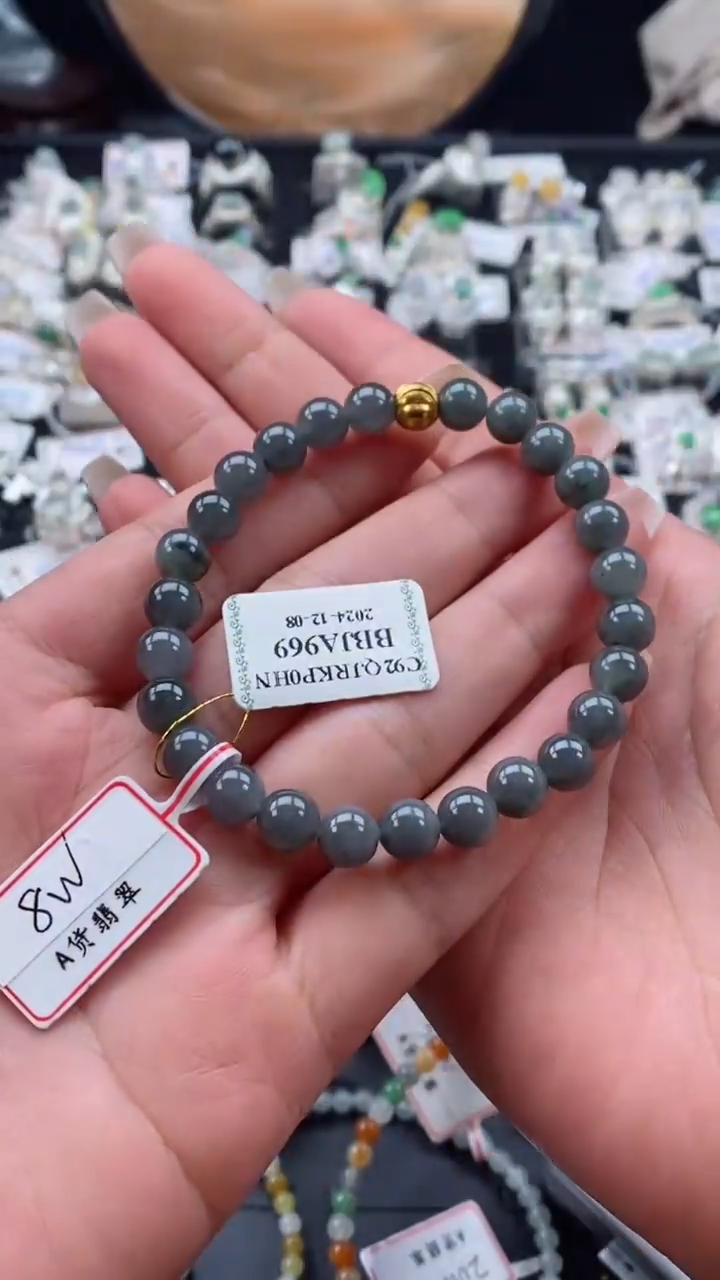 【闪购商品】翡翠手链未镶嵌天然A货翡翠百搭耐看
