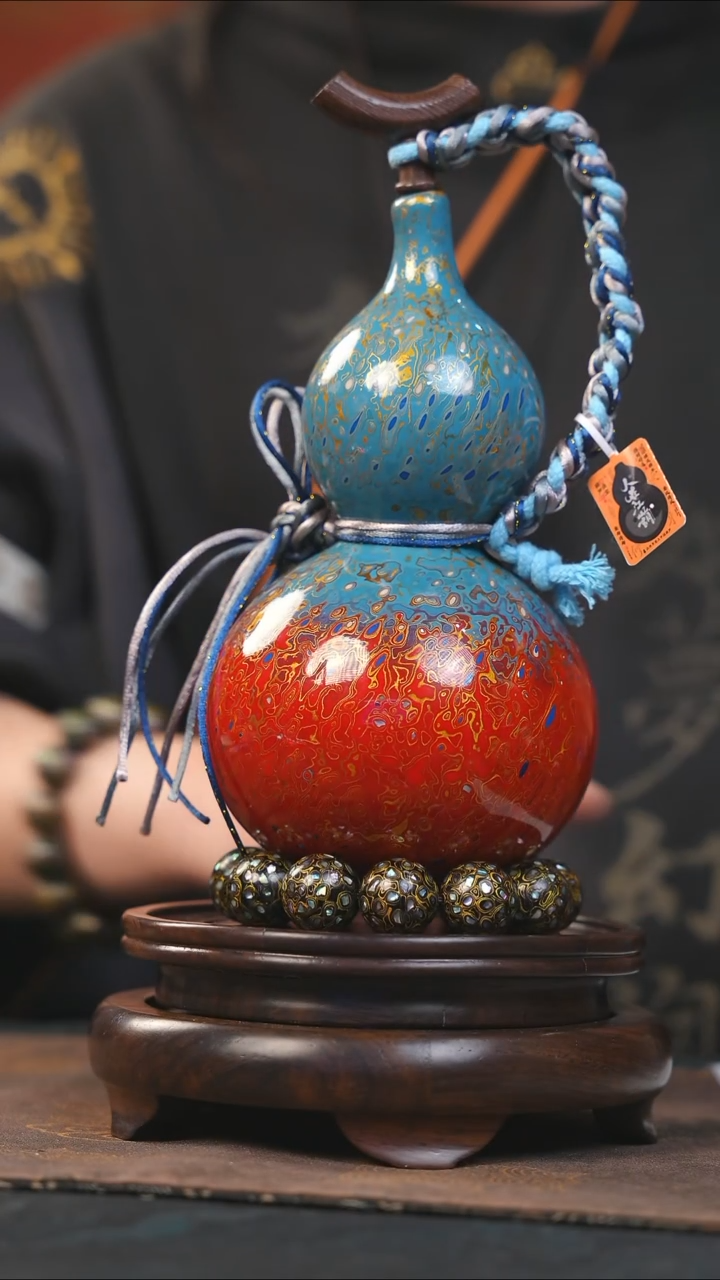 【闪购商品】YV220漆艺酒葫芦不包手串及旋转底座