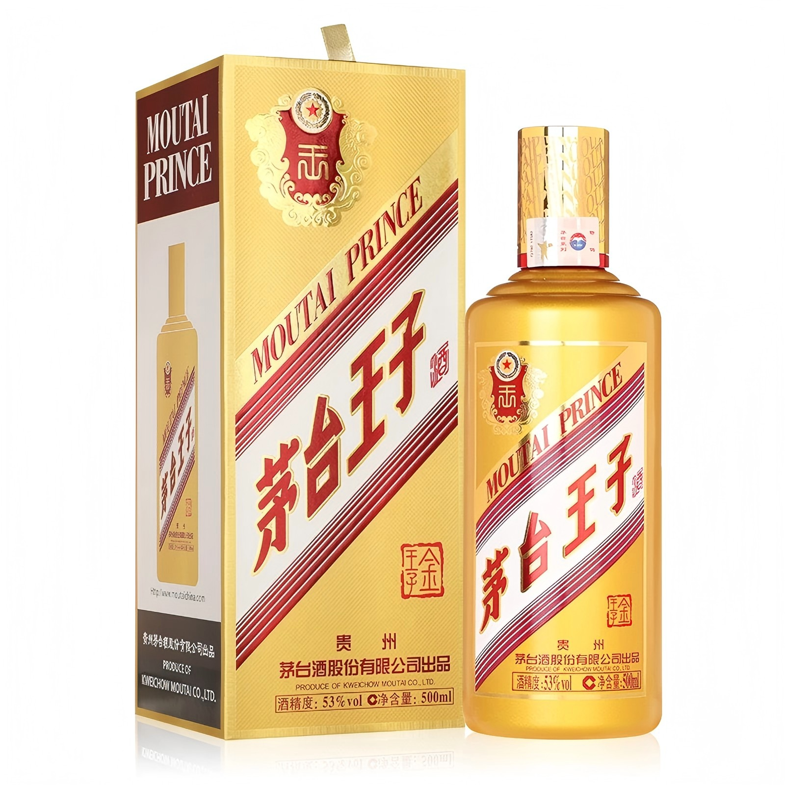 MOUTAI PRINCE/茅台王子酒金王子酒 酱香型   500ML53度