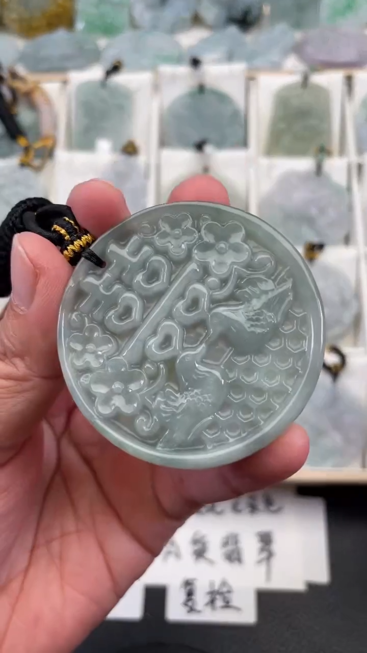 颈饰未镶嵌翡翠天然缅甸翡翠A货54