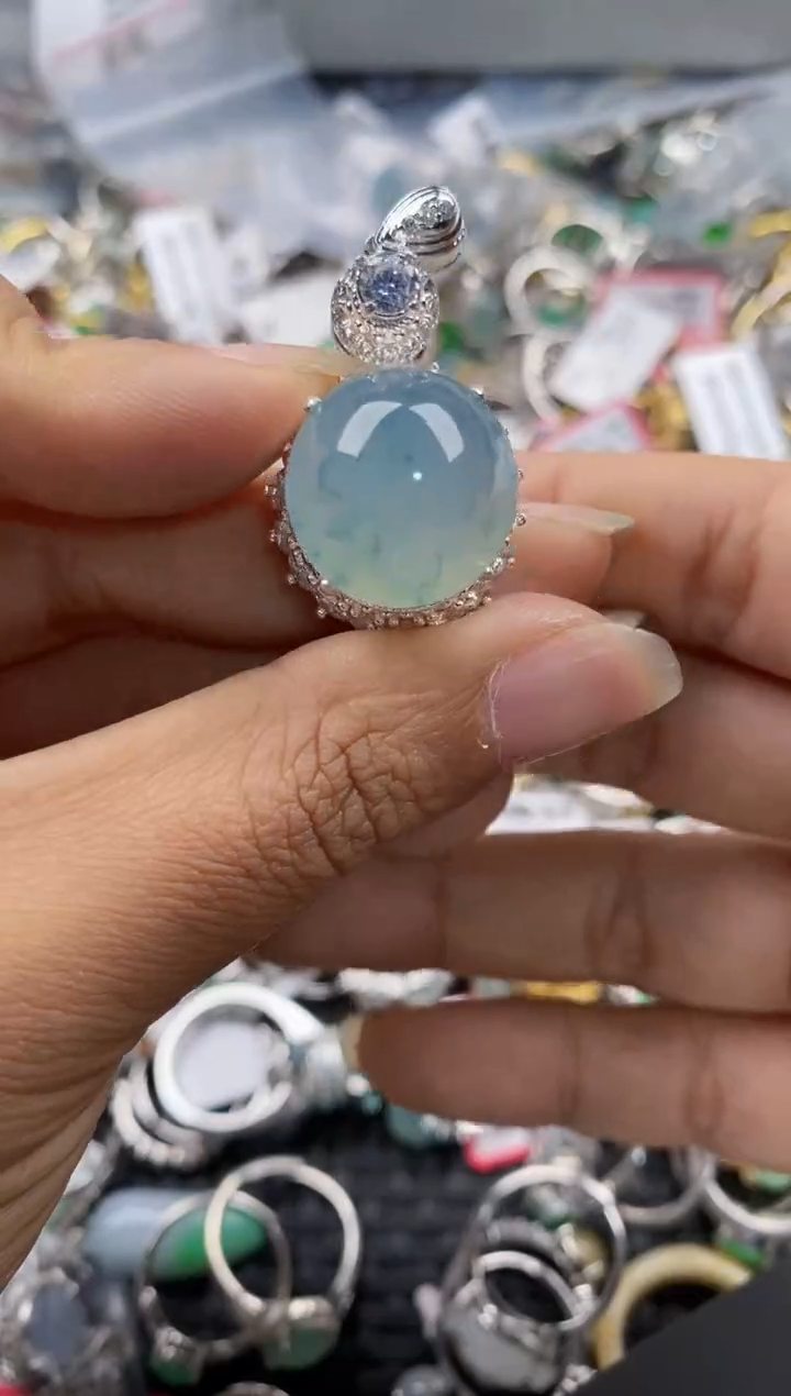 未镶嵌戒指翡翠11-11---8