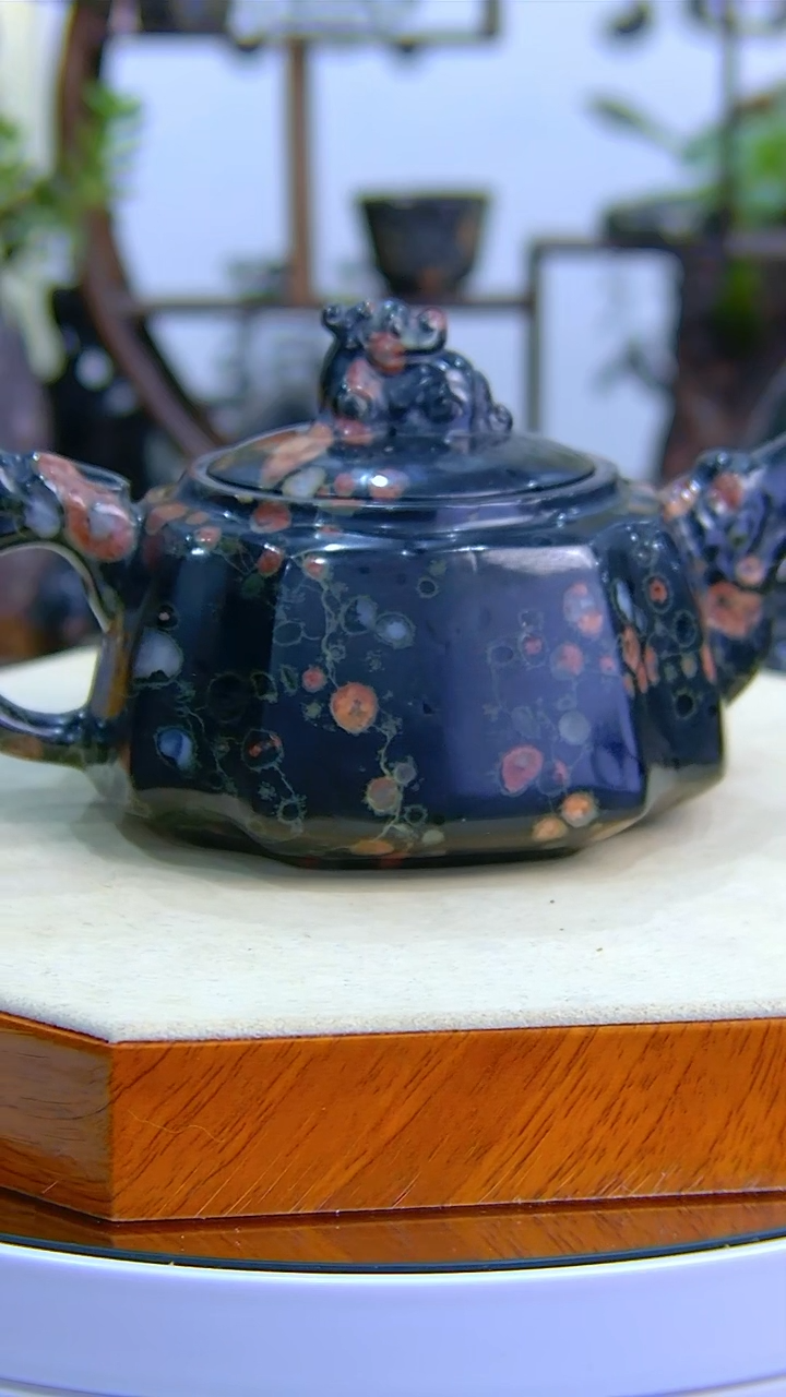 【闪购商品】奢上奢梅花玉茶具