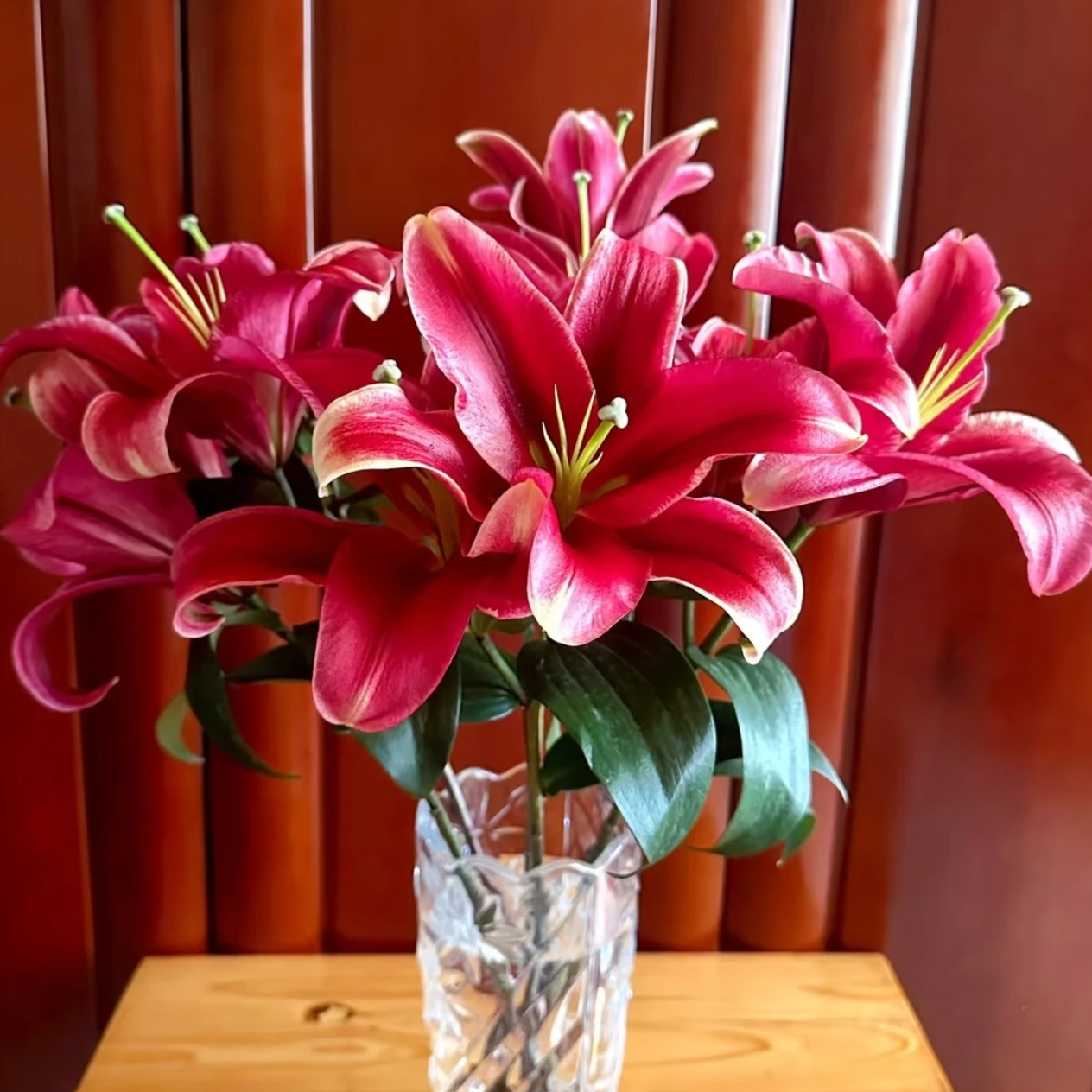 （永恒之恋） 红色香水百合鲜切花东北基地直发包邮实物多种插瓶