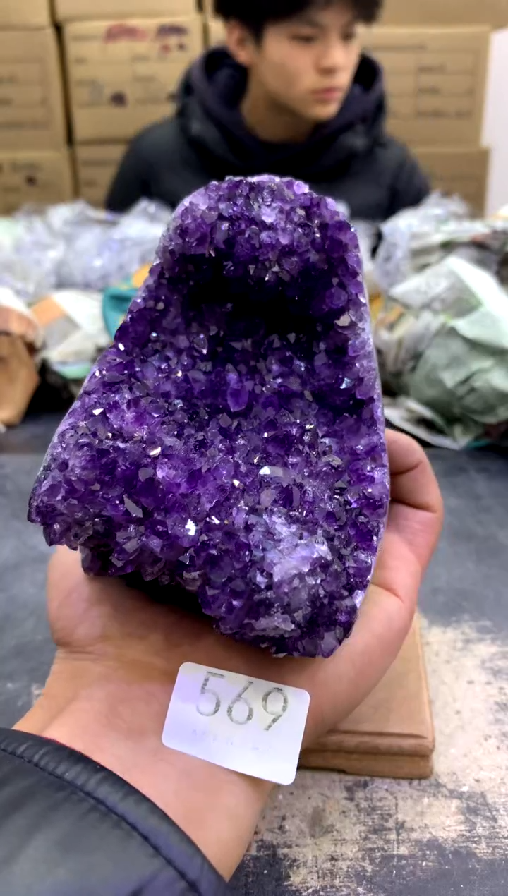 【闪购商品】水晶摆件未镶嵌天然紫水晶摆件569