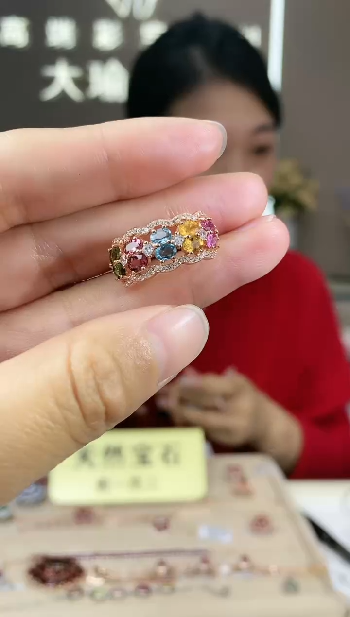 【闪购商品】碧玺手饰银S925镶嵌手饰