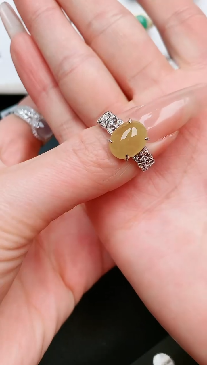 【闪购商品】翡翠戒指银S925镶嵌......