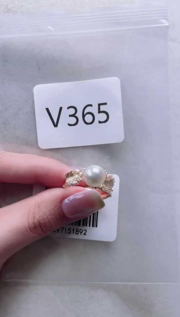 【闪购商品】海水珍珠戒指银S925镶嵌V365