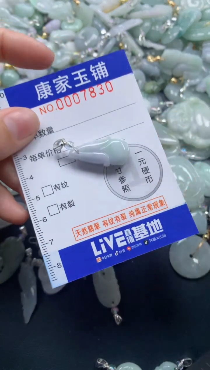 颈饰未镶嵌翡翠7830