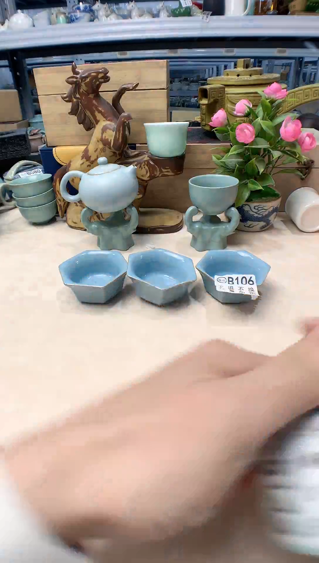 微微瑕疵茶杯茶具盖碗